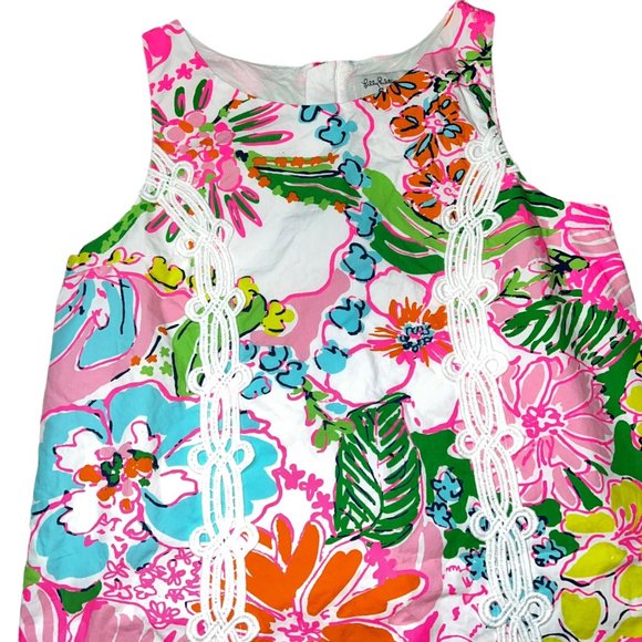 Lilly Pulitzer x Target Nosey Posie Shift Dress Girls XL 14/16 - Picture 3 of 6
